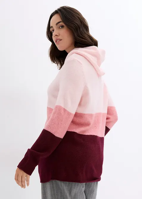 Genser med høy, vid hals, bonprix