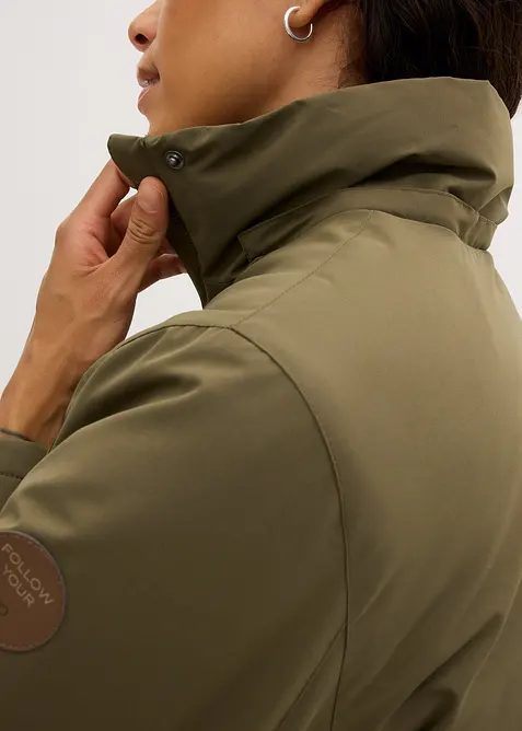 Vinterjakke med p&aring;satte lommer, bonprix