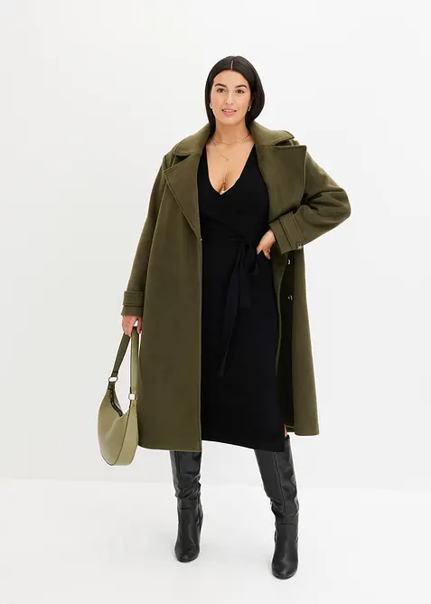 Strikkekjole av lett viskosemiks, bonprix