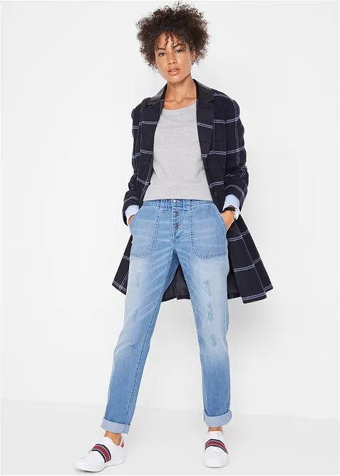 Boyfriend jeans Mid Waist Komfort-Stretch, bonprix