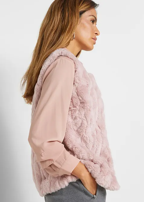 Vest i fuskepels, bonprix