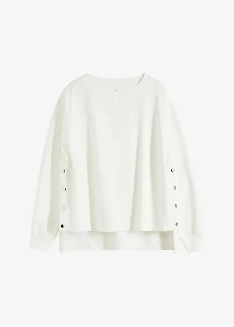 Oversized sweatshirt i ren økologisk bomull, bonprix