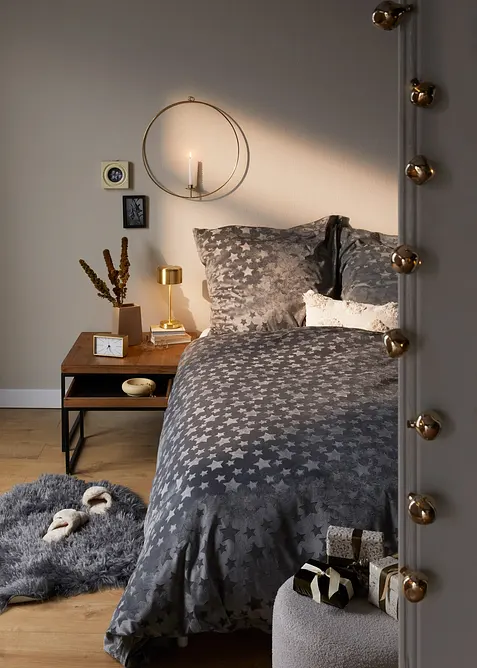 Sengesett med stjernem&oslash;nster, bonprix