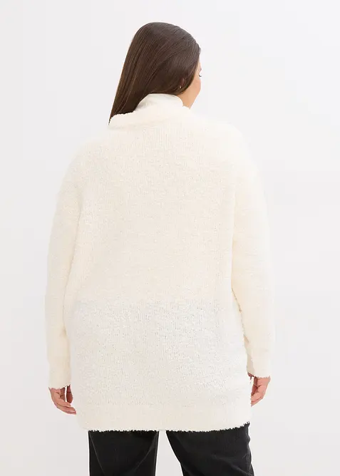 Oversized genser i fluffy garn, bonprix