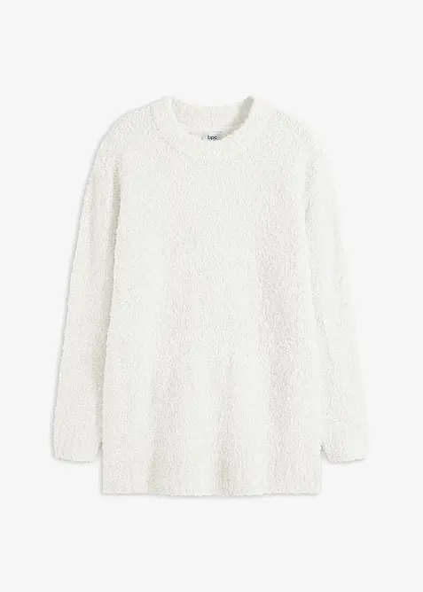 Oversized genser i fluffy garn, bonprix