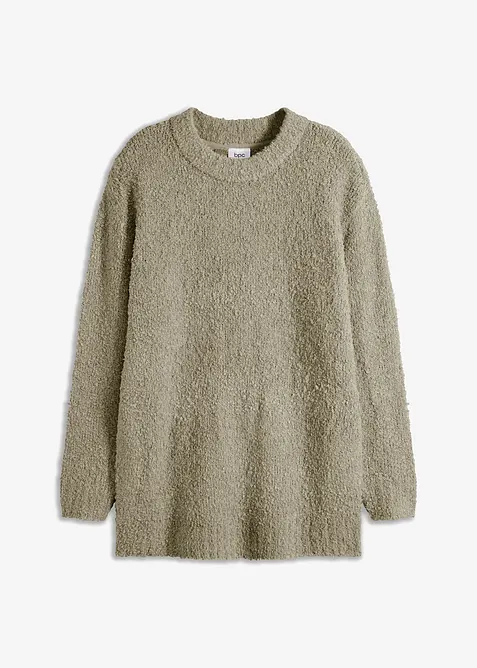Oversized genser i fluffy garn, bonprix