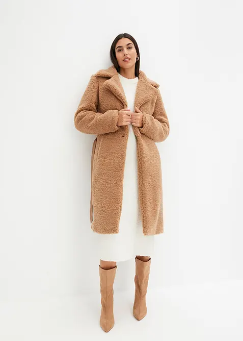 Strikkekjole i boucl&eacute;garn, bonprix