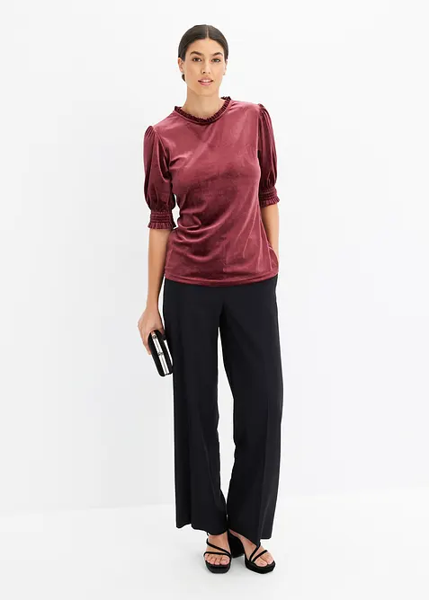 Topp i myk fl&oslash;yel, bonprix