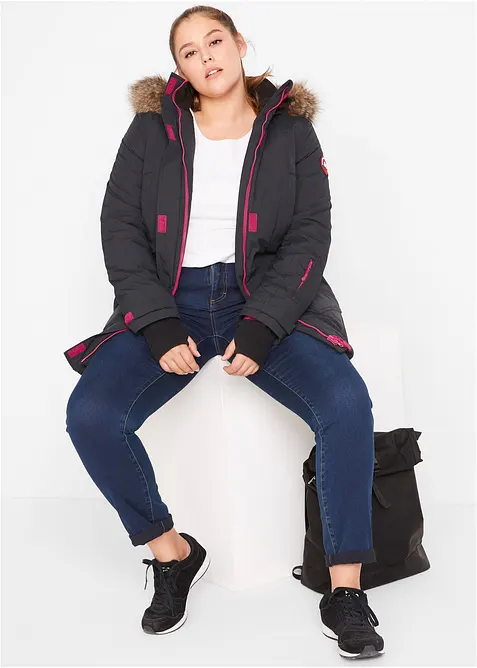 Vattert parkas i vanntett materiale, bonprix