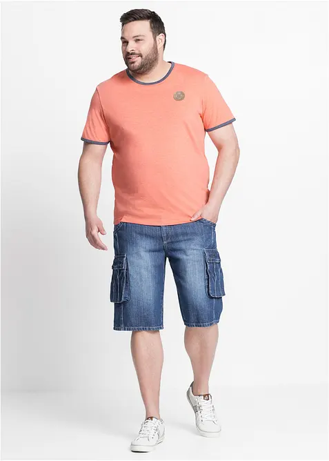 Cargo-bermudashorts i denim, Regular Fit, bonprix
