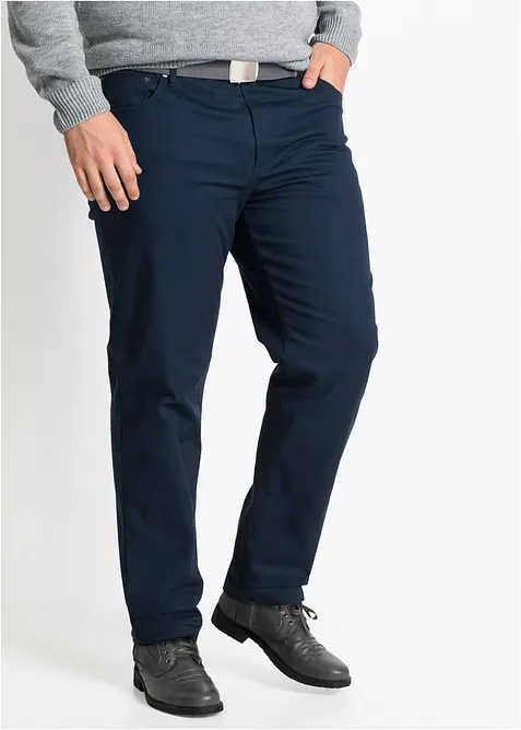 Regular fit-bukse i varmende materiale med mykt flanellf&ocirc;r og stretch, Straight, bonprix