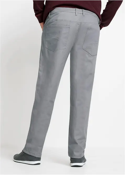 Regular fit-bukse i varmende materiale med mykt flanellf&ocirc;r og stretch, Straight, bonprix