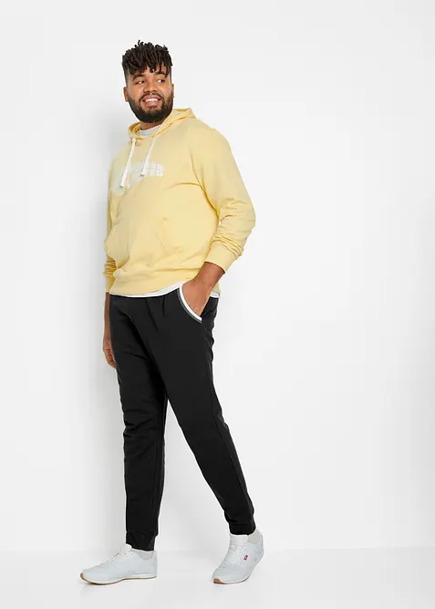Joggebukse i 100% bomull med detaljer i kontrastfarge, bonprix