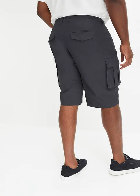 Bermudashorts i 100% bomull med cargolommer, Relaxed Fit, bonprix