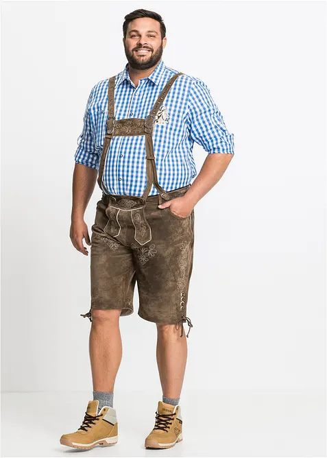 Skinnshorts i tyrolerstil, regular fit, bonprix