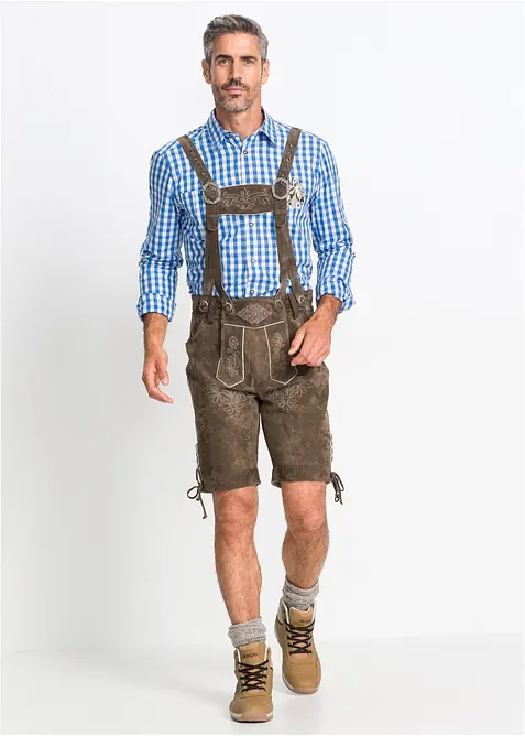 Skinnshorts i tyrolerstil, regular fit, bonprix