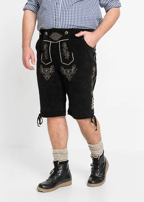 Kort skinnbukse i tyrolerstil, bonprix