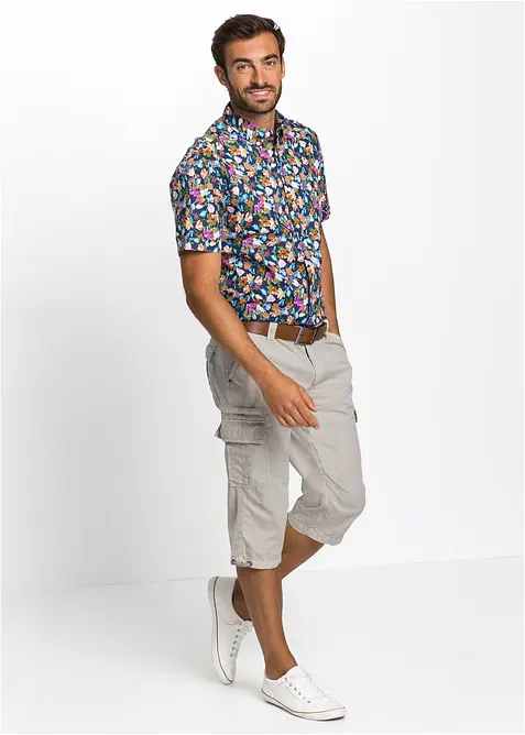 Regular Fit-cargo-bermudashorts i 100% bomull, lang, bonprix