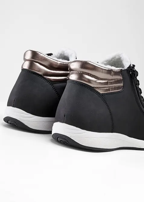 Ankelhøye sneakers med glidelås, bonprix