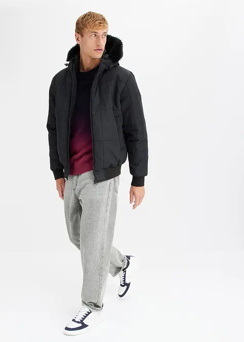 Finstrikket genser med fargegradering, bonprix