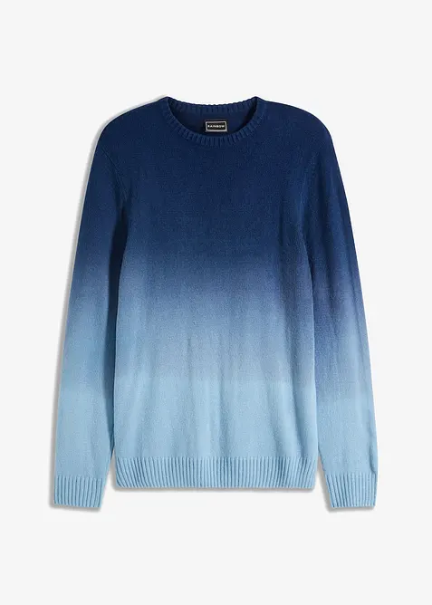 Finstrikket genser med fargegradering, bonprix