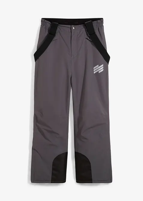 Vanntett funksjonsbukse med bukseseler, varmt fôret, bonprix