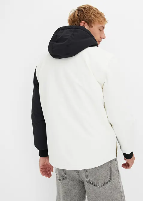 Vinterjakke med hette og colorblocking, bonprix