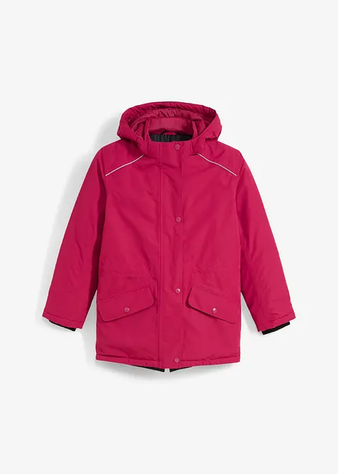 Vanntett funksjonsjakke med avtagbar hette og refleksdetaljer, bonprix