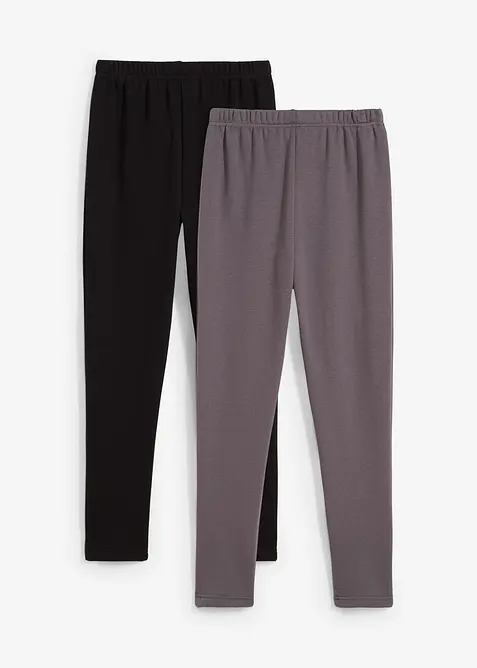 Termo-funksjonsleggings med mykt fleecefôr (2-pack), bonprix