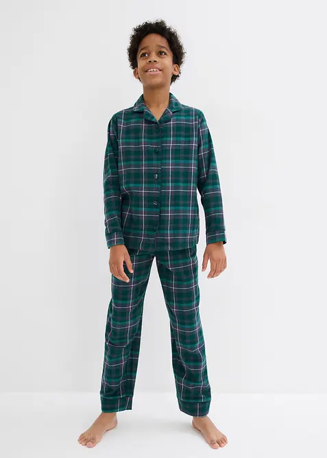Pyjamas i vevd flanell for barn (2-delt sett), bonprix