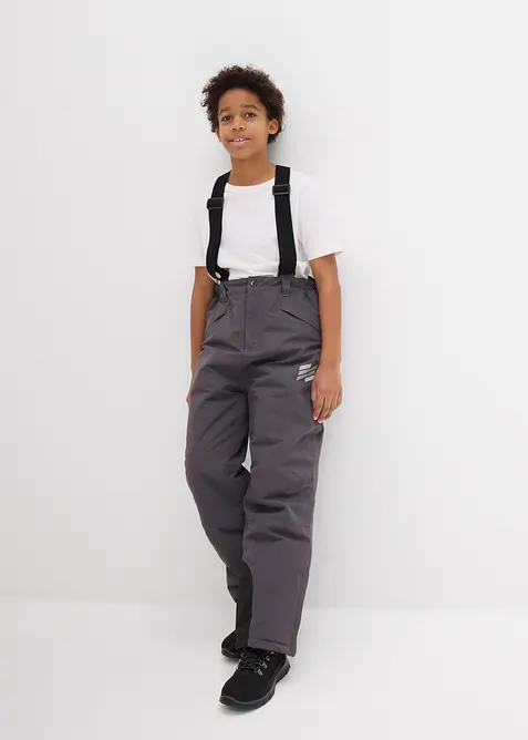 Vanntett funksjonsbukse med bukseseler, varmt fôret, bonprix