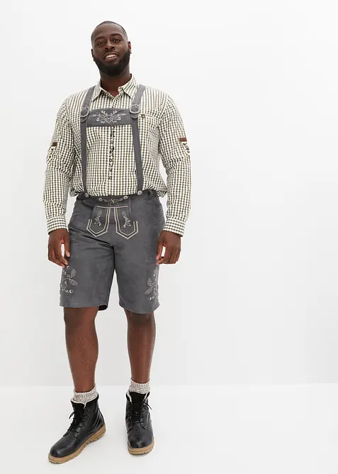 Drakt-shorts av imitert skinn, bonprix