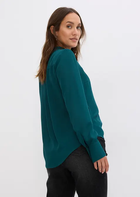 Chiffonbluse, langermet, bonprix
