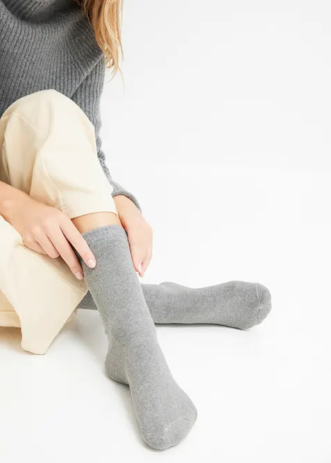 Termofrott&eacute;sokker med &oslash;kologisk bomull (4-pack), bonprix