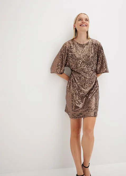 Oversized paljettkjole, bonprix