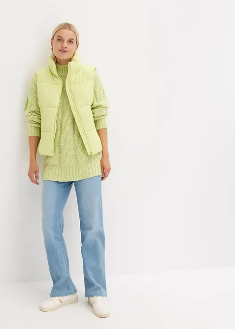 Genser med flettem&oslash;nster, bonprix