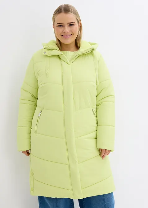 Vattert kåpe med teddyfôr i hetten, bonprix