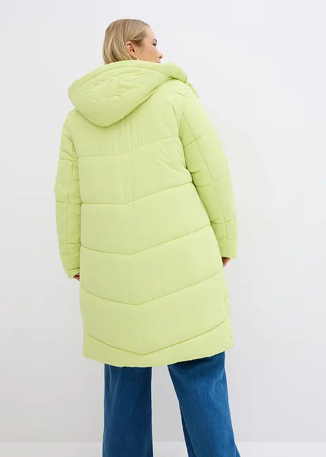 Vattert kåpe med teddyfôr i hetten, bonprix