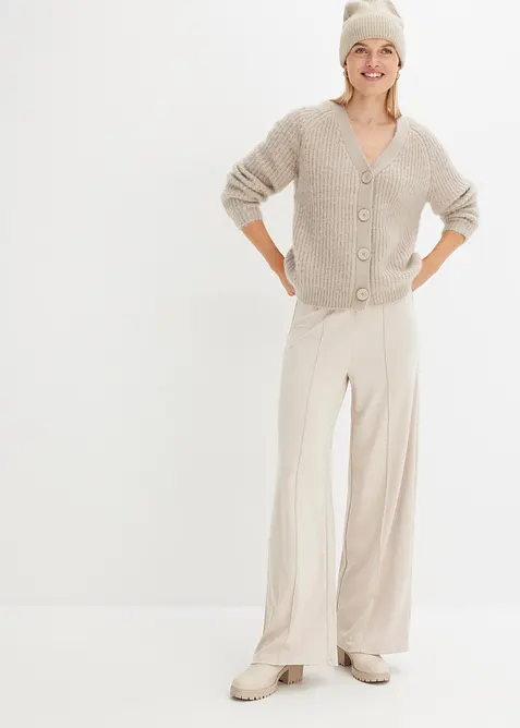 Cardigan i grov ribbestrikk, bonprix