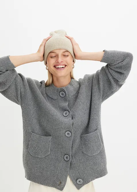 Oversized strikkejakke, bonprix