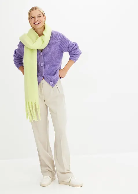 Cardigan i grov ribbestrikk, bonprix