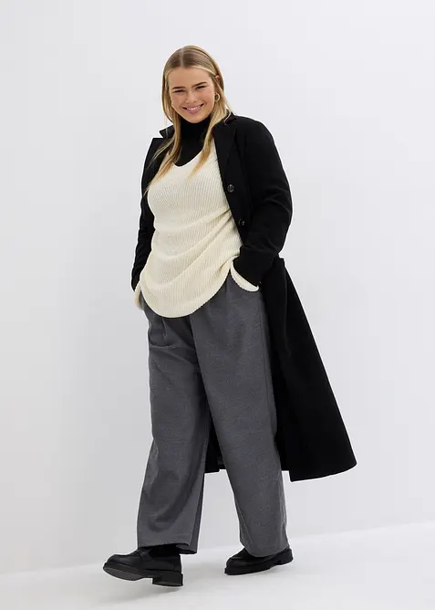 Oversized genser med ull, bonprix