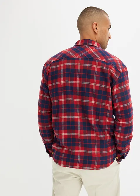 Flanellskjorte med varmt fleecefôr, bonprix