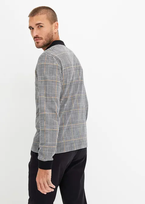 Langermet piké-poloskjorte i økologisk bomull, bonprix