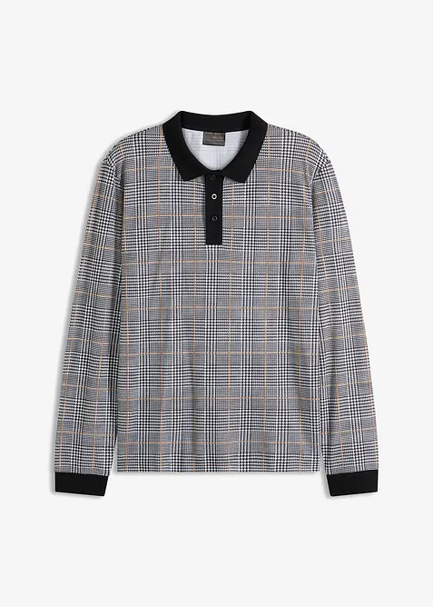 Langermet piké-poloskjorte i økologisk bomull, bonprix