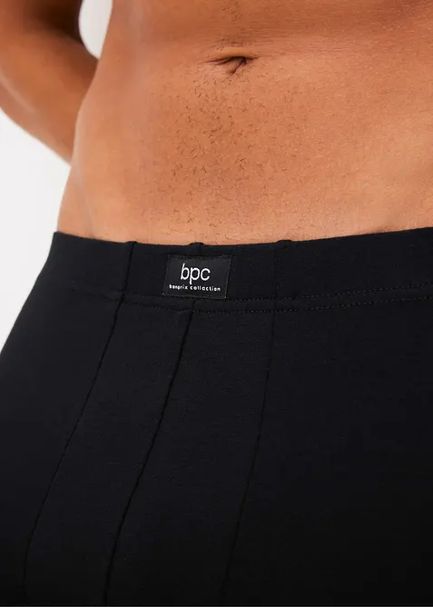 Boksershorts med bomull i ettersittende modell med lange ben (5-pack), bonprix