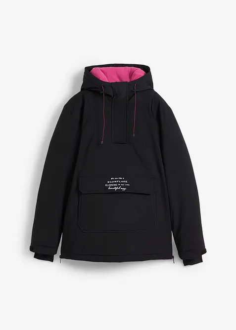 Ski-funksjonsjakke i pull on-modell med fleecef&ocirc;r, vanntett, bonprix