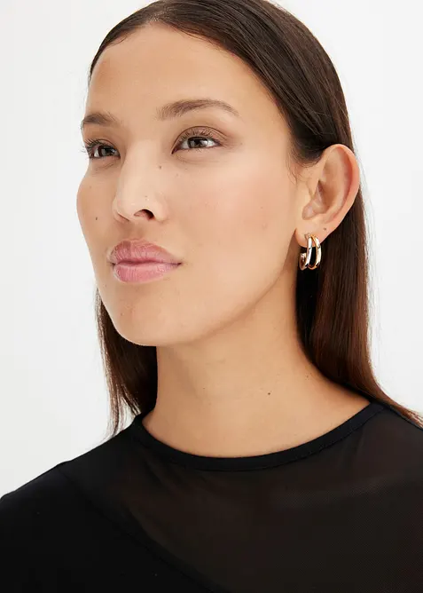 &Oslash;reringer i messing, bonprix