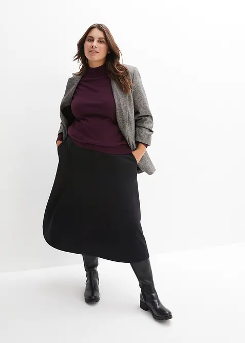 Midiskj&oslash;rt av viskosemiks, bonprix