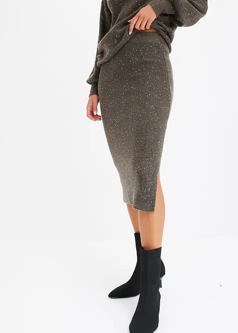 Strikket skjørt, bonprix